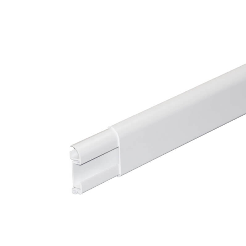 Goulotte 1 m x 14 mm Blanc - Câble accessoires