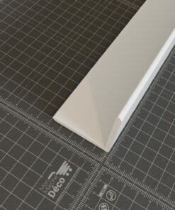 Profil d'angle PVC 50mm blanc