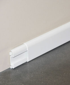 Plinthe cimaise PVC en blanc