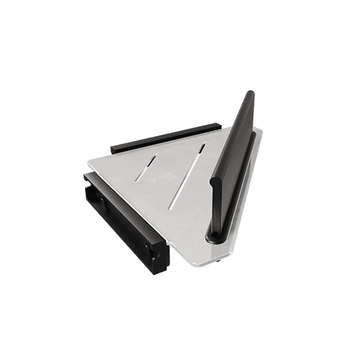 Tablette de Douche d'Angle avec Raclette Noire 1 TabletteAngleDoucheRaclette
