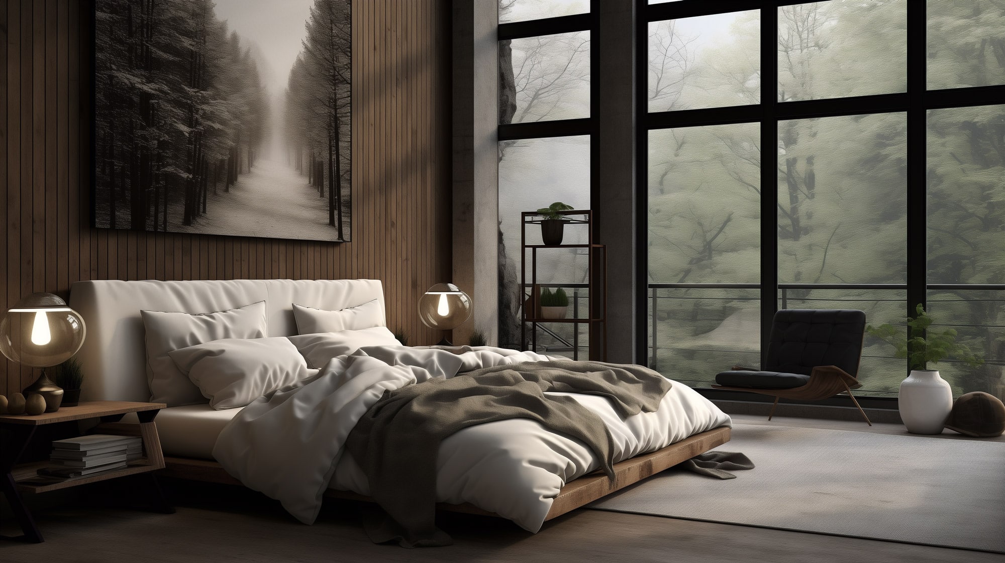 Peut-on mélanger style scandinave et industriel - Chambre à coucher design décoration style scandi-industriel