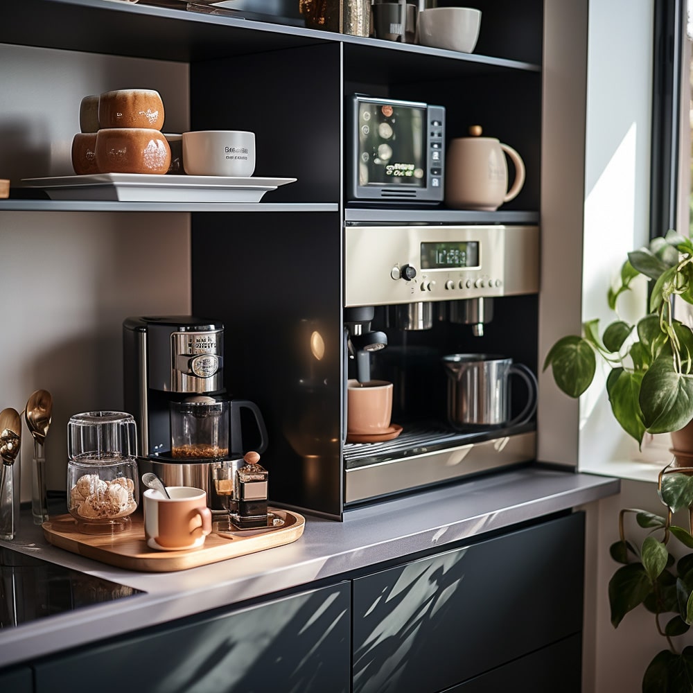 Tendance déco 2024 - Station de café à la maison