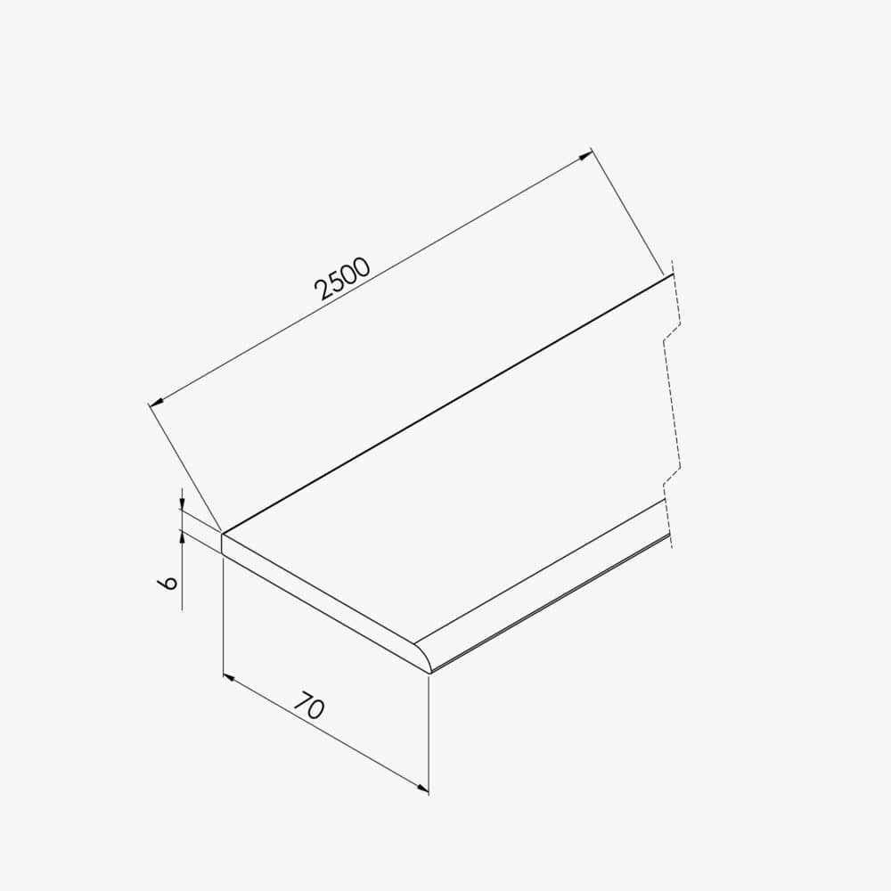 Champlat PVC Cellulaire 70 mm - Longueur 2.50 m – Image 4