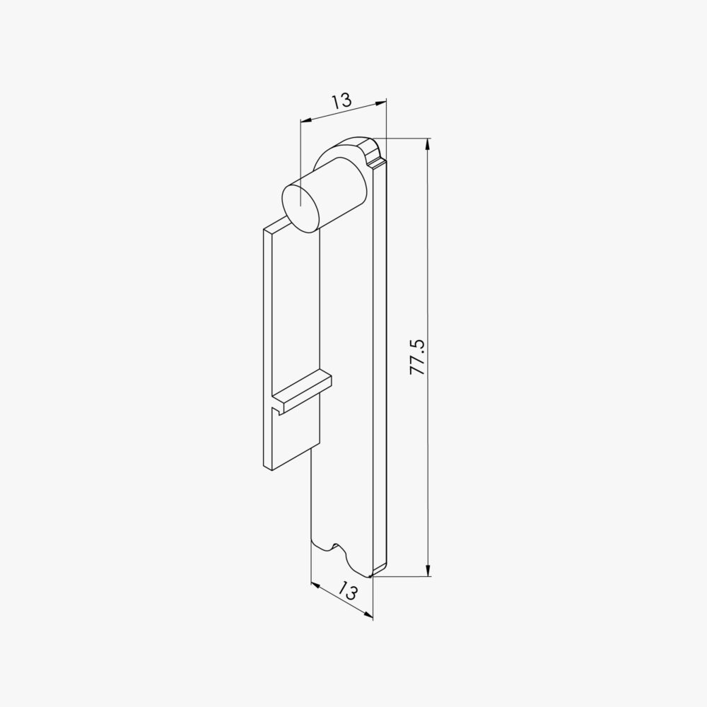 Paire d'Embouts Plinthe Passe-Câble PVC 80 mm – Image 4