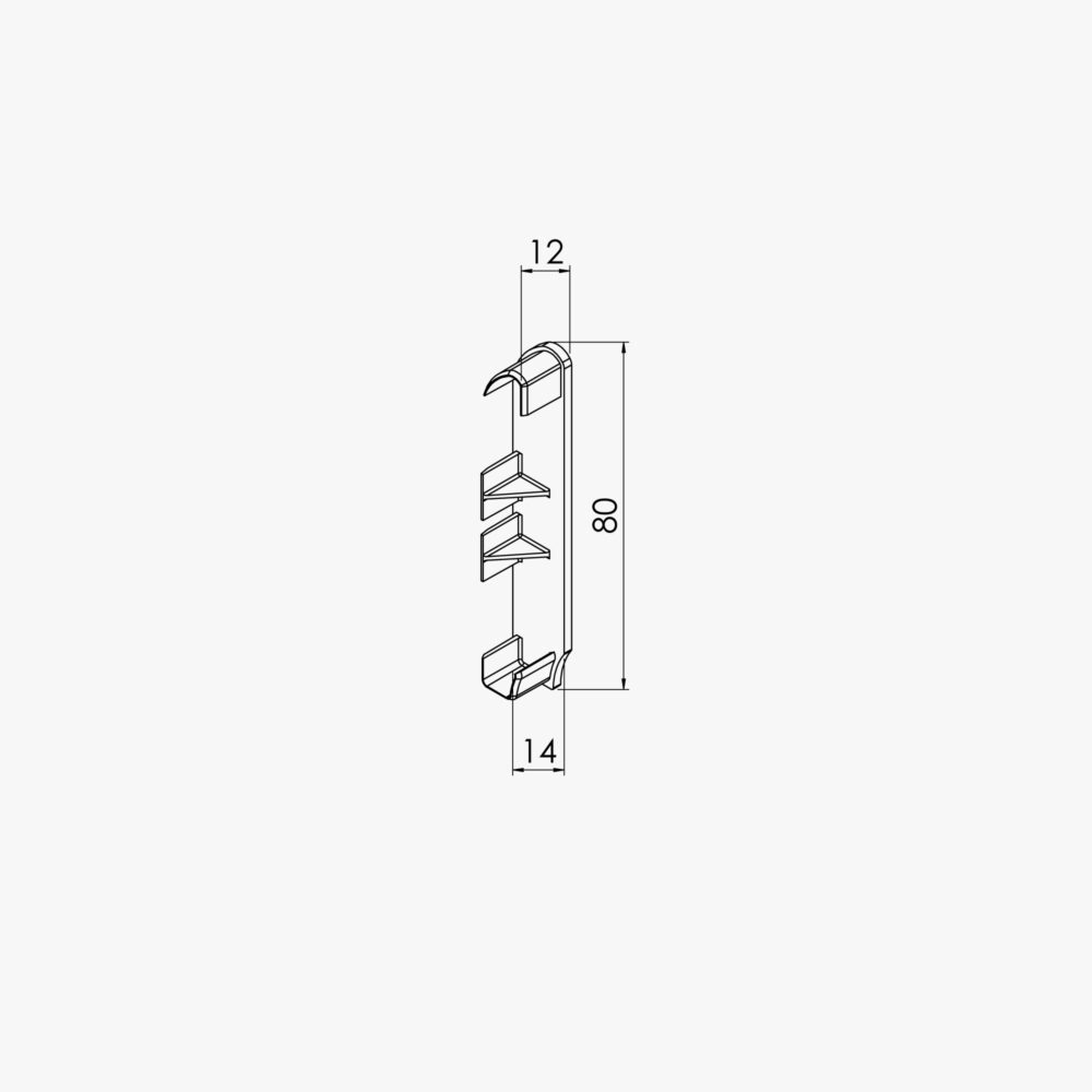 Paire d’Embouts de Plinthe Alvéolaire PVC – Image 4