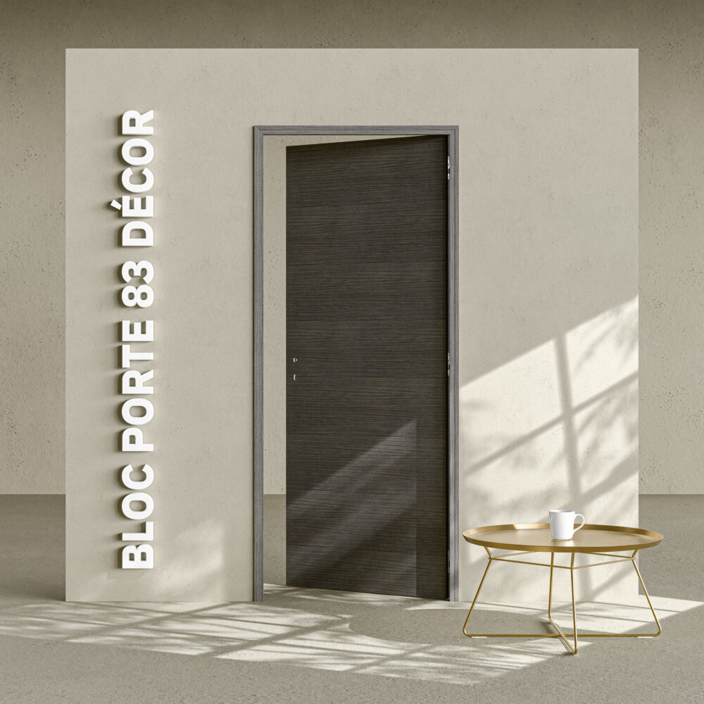 Bloc-porte 83 cm poussant droit modèle Costa Rica Mon Marché Déco
