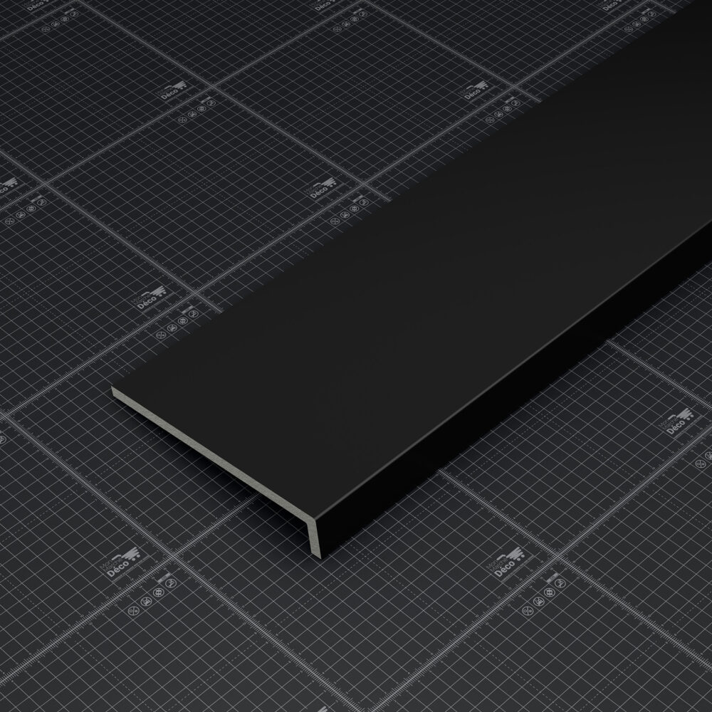 Appui de fenêtre PVC l. 20 cm x ép. 9 mm - Noir