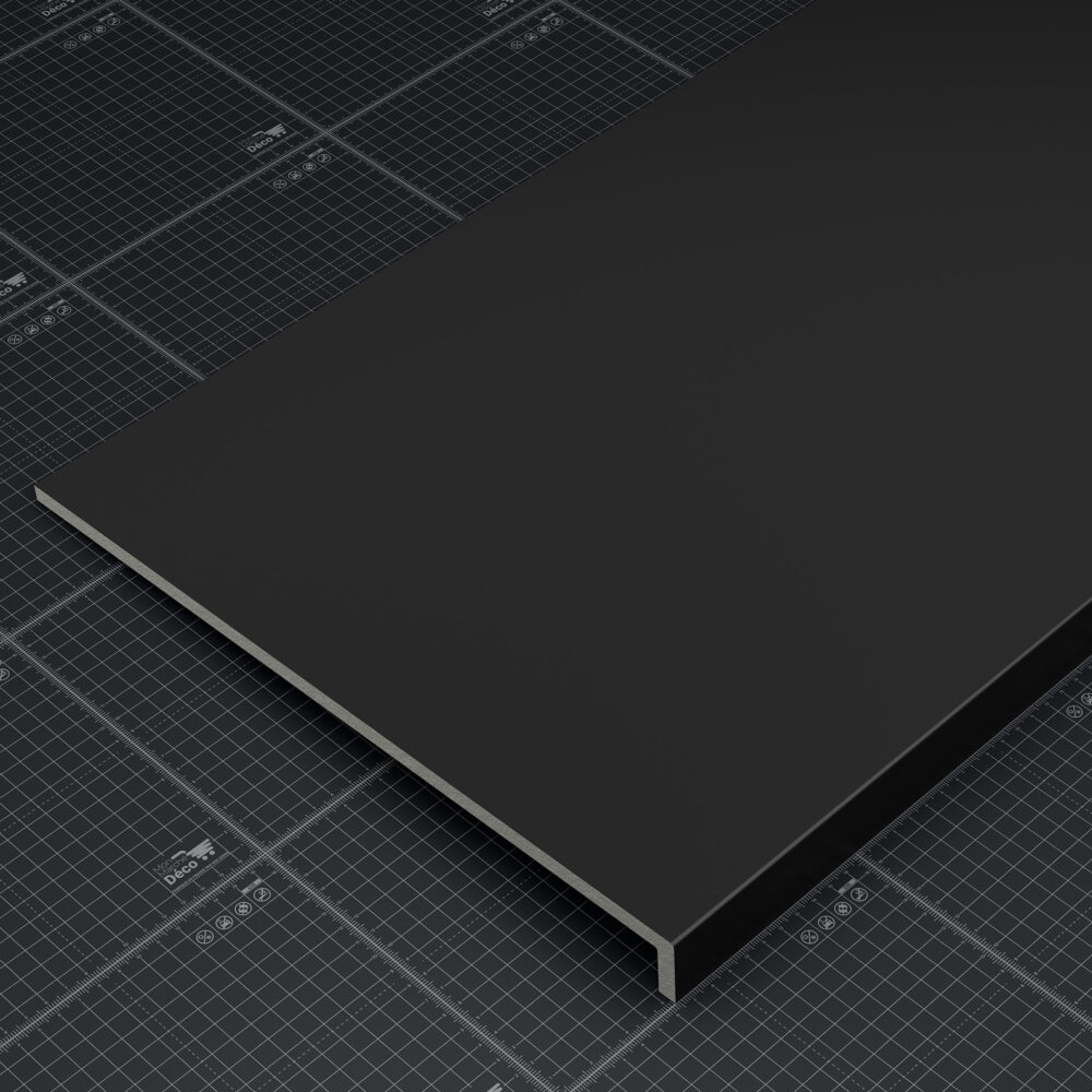 Appui de fenêtre PVC l. 40 cm x ép. 9 mm - Noir