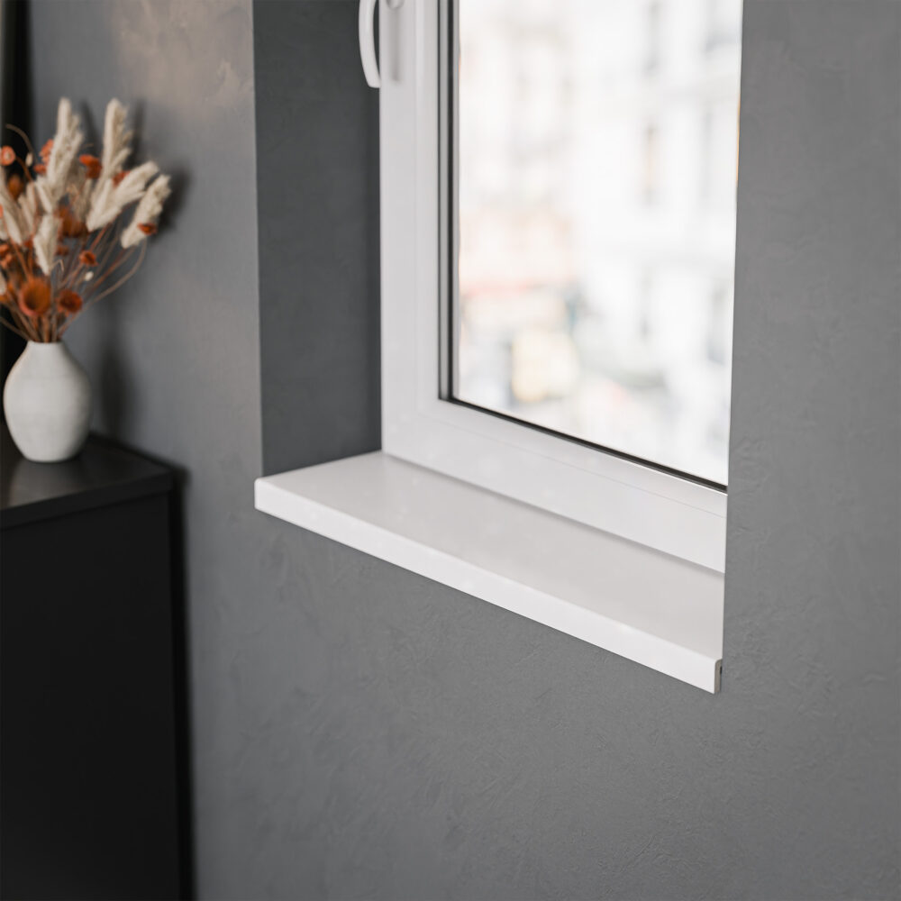 Appui de fenêtre PVC l. 20 cm x ép. 16 mm - Blanc – Image 2