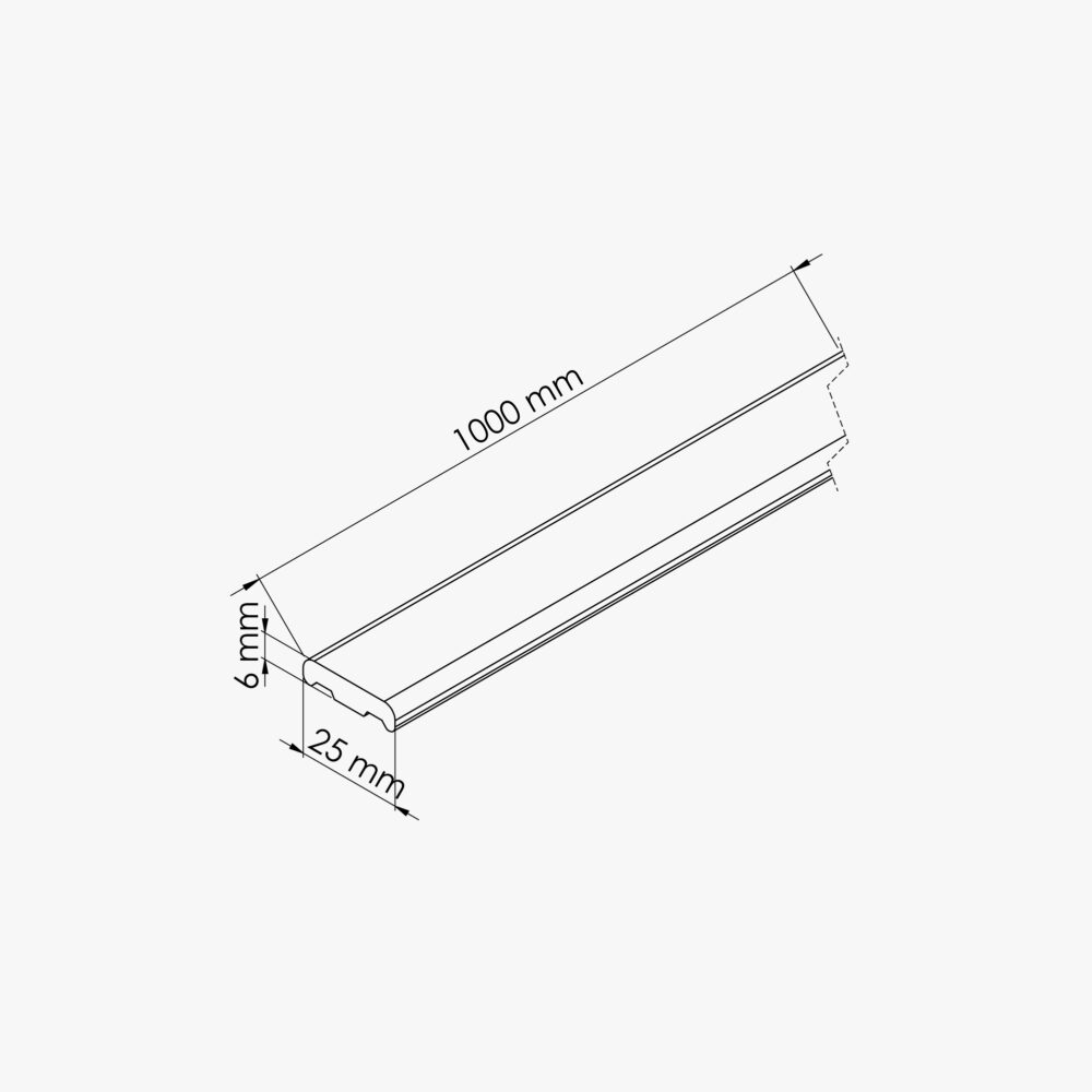 Champlat PVC Cellulaire 25 mm - Longueur 1 m – Image 4