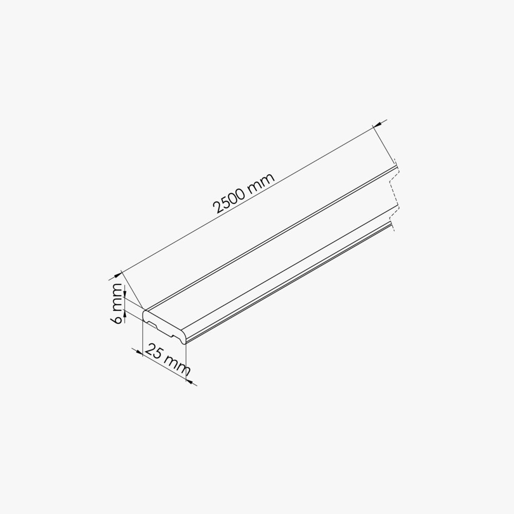 Champlat PVC Cellulaire 25 mm - Longueur 2.50 m - Lot de 5 – Image 4