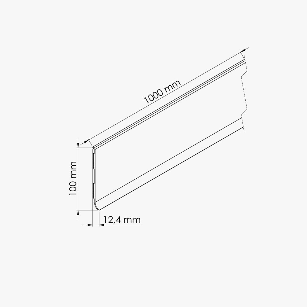 Plinthe à Lèvre PVC - Frêne blanc – Image 4