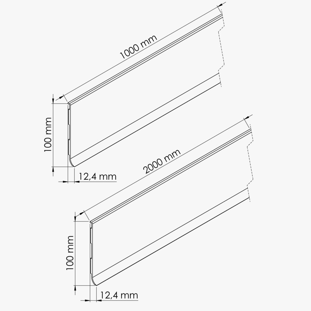 Plinthe à Lèvre PVC - Blanc – Image 4