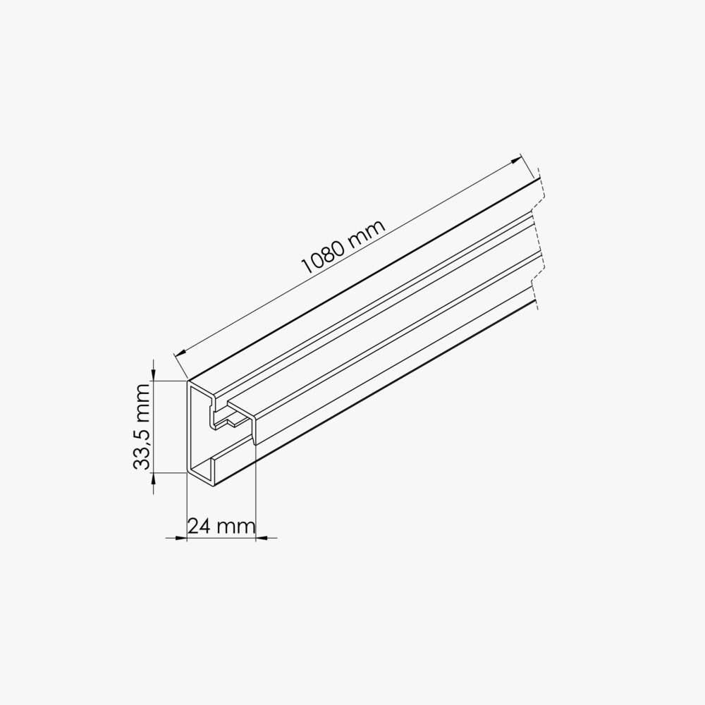Poteau de Terminaison - Verrière en Kit – Image 4
