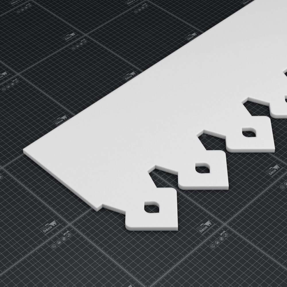 Lambrequin PVC Impérial avec Planche de Rive intégrée - H. 300 mm - L. 1.20 m