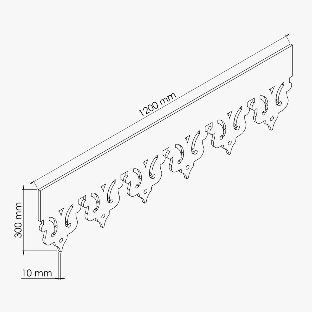 Lambrequin Harmonie 300
