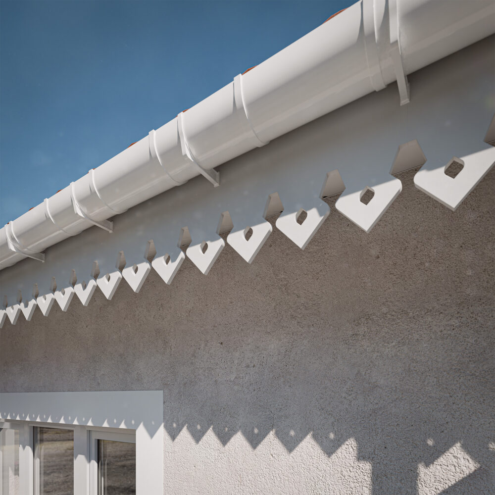 Alternative view of Lambrequin PVC Impérial avec Planche de Rive intégrée - H. 300 mm - L. 1.20 m