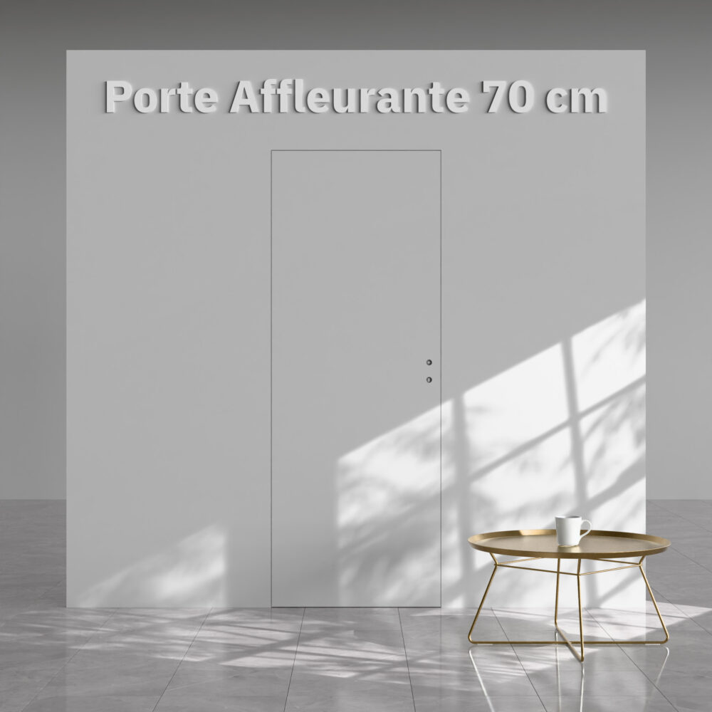 Rénover un appartement pour le louer : le guide complet 7 Bloc-Porte Invisible Affleurante - Prépeinte Plane 70 cm