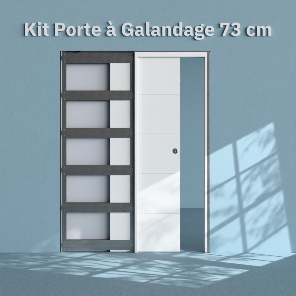 Rénover un appartement pour le louer : le guide complet 9 Kit Galandage Porte Ligne 73 cm avec Finition