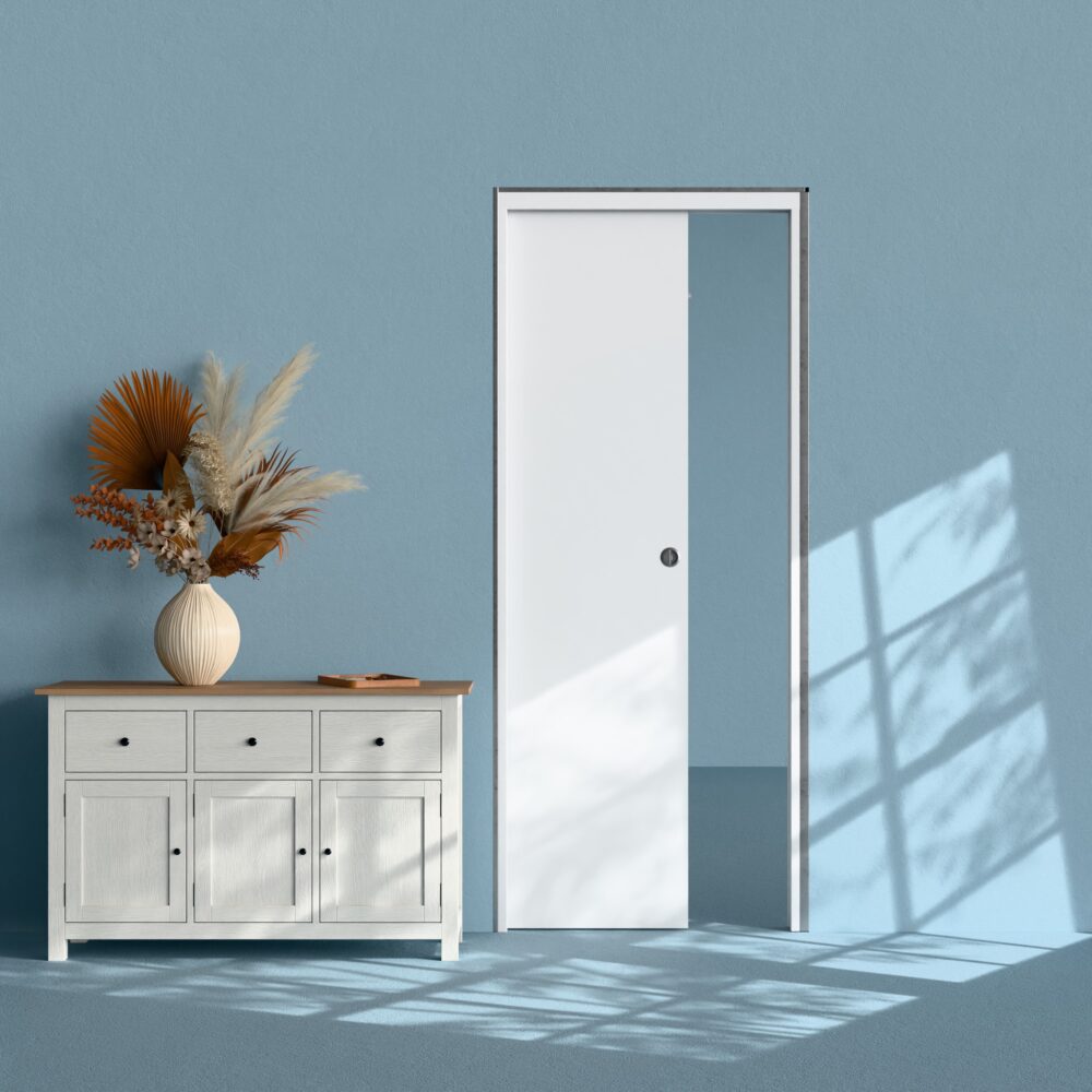 Rénover un appartement pour le louer : le guide complet 12 Alternative view of Kit Galandage Porte Plane 83 cm avec Finition