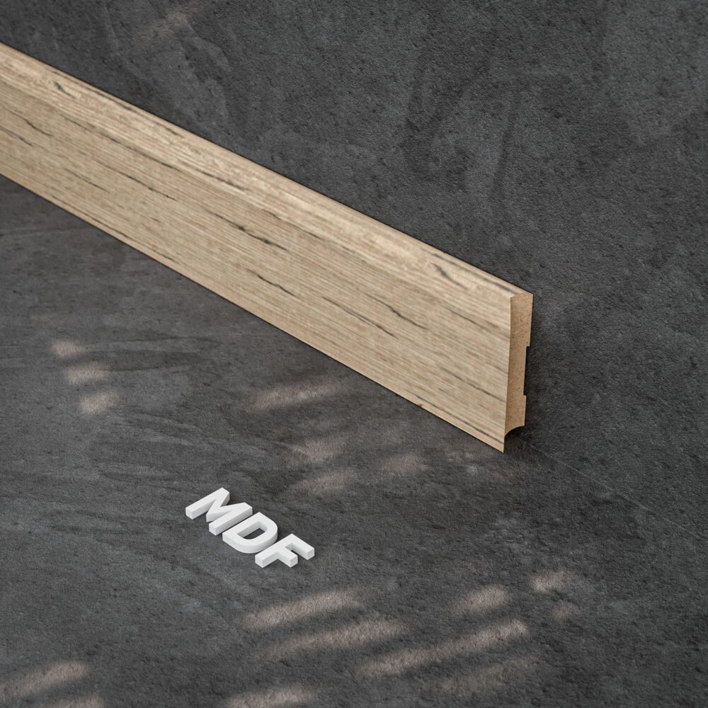 Quelles plinthes choisir selon le revêtement de sol ? 9 Plinthe MDF 2 m - Chêne Veiné